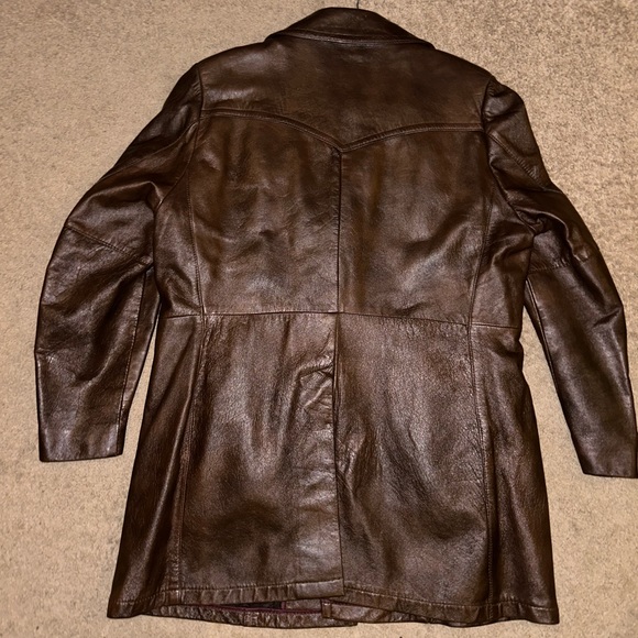 LEATHER COAT - Picture 2 of 8